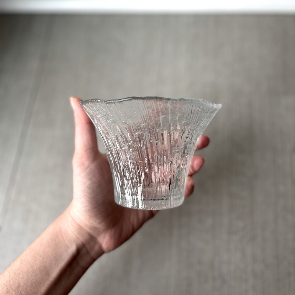 Icicle bark candle holder MCM Finnish x 2